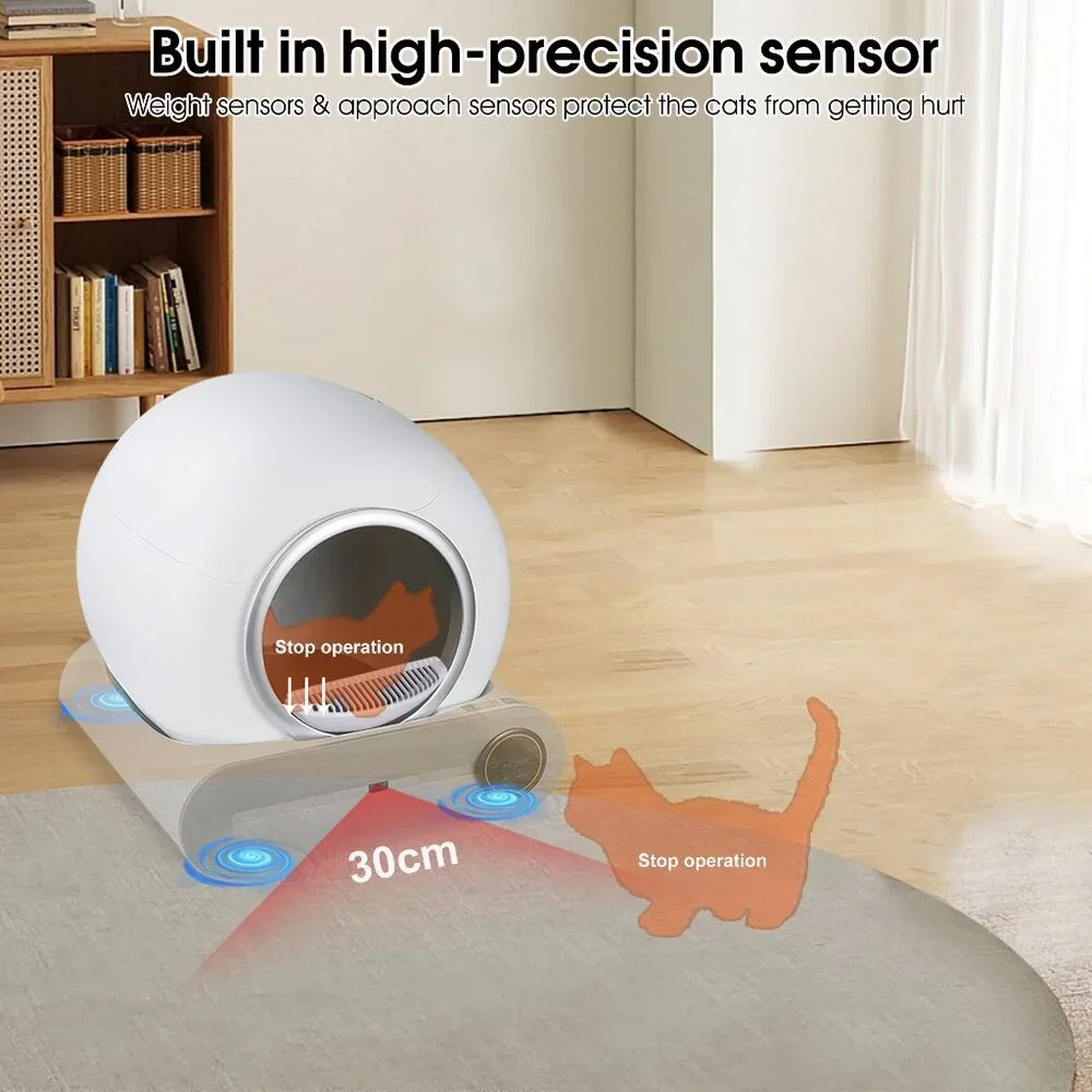 PureCycle Pro Self-Cleaning Litter Box System With Phone Controls For Cats